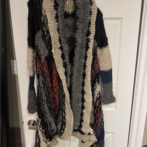 Free People Multicolor Knit Cardigan